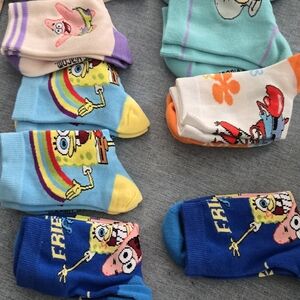 SpongeBob SquarePants Colorful Kids Socks Set